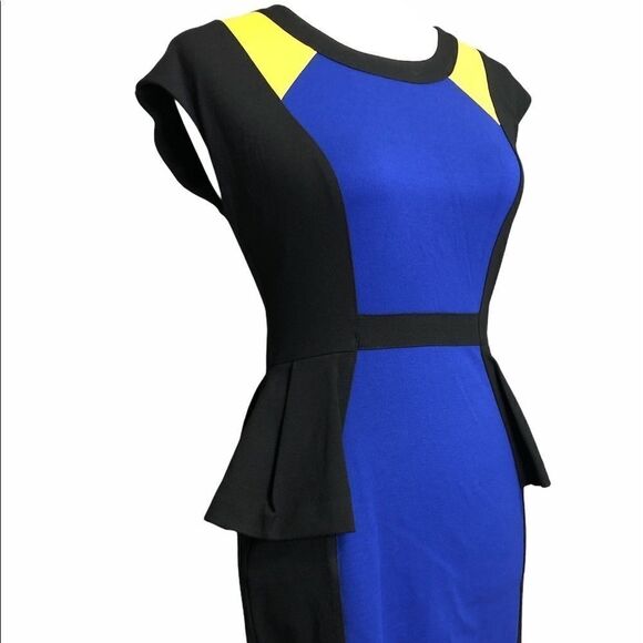 Anthropologie Yoana Baraschi Peplum Color Block - Picture 3 of 8